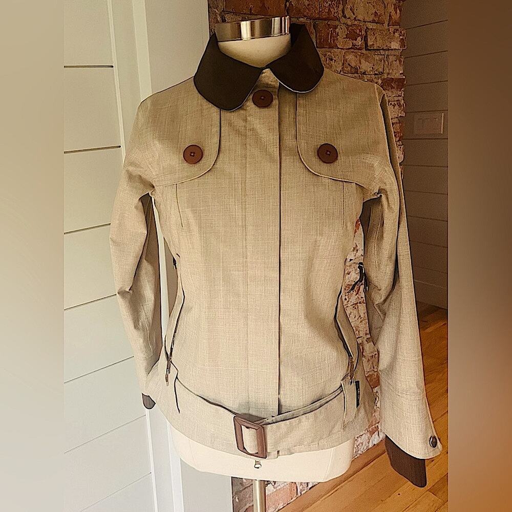 Women’s Holden Outerwear Ski Snowboard Jacket Belted Beige Brown Size M …